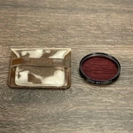 Vintage 55MM Tiffen Fl-d Lens Filter With Genuine Leather Case. Fixed Price $10.99.