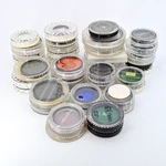Tiffen Camera Lens Filters Lot 43 48 49 52 58 62 67 72MM 45PC. Fixed Price $69.99.