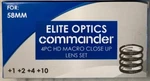 Commander Optics Pro Hd 58MM 4PC Macro Close Up Lens Set +2 +4 +10, Free Ship. Fixed Price $12.99.