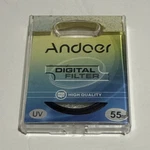 Andoer 55MM Uv Circular Camera Lens Filter Hd Glass Clear Digital Threaded. Fixed Price $19.99.