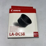 Canon LA-DC58 Conversion Lens Adapter For Using Filters Powershot Cameras. Fixed Price $14.85.