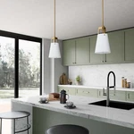 Modway Aspire Pendant Light White Satin Brass. Fixed Price $44.42.