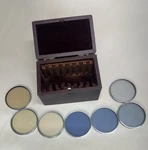 Kodak Series Vii Color Compensating Filters, Set Of 7, W/case, Vintage, Chrome. Fixed Price $30.00.