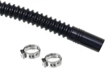 Qfs Black Corrugated Fuel Hose 160MM (6.3 In) X 9MM/10MM (0.35 IN/0.39 - Inc. Fixed Price $16.21.