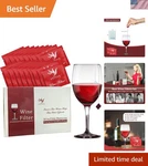 18 Pack Wine Filters, Purifier To Remove Sulfite And Histamine, Lov.... Fixed Price $37.12.