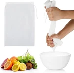 4 Pack Nylon Nut Milk Bag 8 12 Inches Fine Mesh Cheese In, White. Fixed Price $9.11.