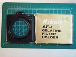 Nikon AF-1 Gelatine Filter Holder 52MM Thread Box. Fixed Price $13.90.