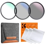 K&f Concept 52MM Uv Cpl ND4 Lens Filter Kit 3-PCS Multi-coated Camera. Fixed Price $62.34.