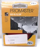 Promaster 72MM Red R2 Photographic Glass Lens Filter With Case - Made In Japan. Fixed Price $21.99.
