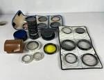 Lot Of 56 Lens Filters 52MM 55MM 58MM 72MM Tiffen Hoya Nikkor. Fixed Price $79.00.