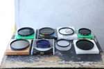 Camera Lens Filters Lot: Hoya 77MM Pl-cir, Zykkor Cpl 72MM, Uv + More. Fixed Price $160.00.