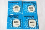 4 X Lee CC025, CC05M, CC10M,0.3ND Wratten Gelatin Filter 75MM Barely Used. Fixed Price $19.00.