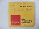Color Compensating Filter Kodak CC10C 3" X Gelatin Wratten Nos $10. Fixed Price $10.00.