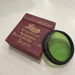 Leica Green Summitar Filter In Box For 5CM 2 Lens, Us Seller "lqqk". Fixed Price $65.00.