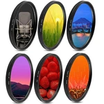 Graduated Color Multicoated 6PCS Filter Set With Pouch For Dslrs Camera. Fixed Price $17.99.
