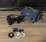 Minolta Maxxium 5 Camera W/ Bag, Lenses And Extra. Fixed Price $129.95.