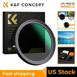 K&f Concept In 1 Variable ND2-ND32 Cpl Camera Lens Filter No X Spot 49-82MM. Fixed Price $89.99.