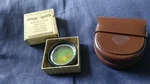 Rolleiflex 28.5MM Light Green Hellgrun Filter W/ Box & Leather Case. Fixed Price $60.00.