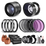 Neewer 52MM Wide ANGLE/2.2X Telephoto Additional Lens&nd/uv/cpl/fld Filter Set. Fixed Price $61.49.