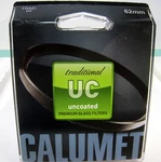 New Calumet 62MM Traditional Uncoated Uv Glass (tiffen Schneider Filters). Fixed Price $24.99.