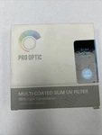 Prooptic 37MM Multi Coated Uv Ultra Violet Slim Filter. Fixed Price $25.00.