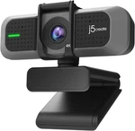 JVU430 Black J5CREATE 4K Wide Angle Webcam Mic Privacy Cover. Fixed Price $79.01.