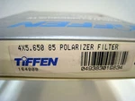 New Tiffen 4X5.65" Linear Polarizing Polarizer Filters Mfr #4565085POL. Fixed Price $425.00.
