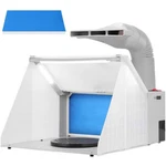 Portable Hobby Airbrush Paint Spray Booth Kit Exhaust Filter Led Light Set Model. Fixed Price $73.95.