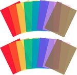 16PCS Gel Light Filter Correction Colored Overlays Transparent Film. Fixed Price $18.26.