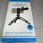 18X Telephoto Lens For Smartphone With Tripod Mobile Camera Zoom. Fixed Price $24.99.