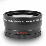 0.43X Ultimaxx Profession Al Wide Angle Lens With Macro For Canon Nikon Sony. Fixed Price $17.36.