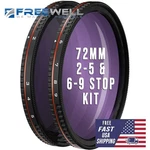 New Freewell 72MM Variable All Day Filter Kit 2-5 And 6-9 Stop 2PACK. Fixed Price $110.00.