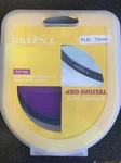 Green.l Fld 72MM Camera Lens Filter Brand New. Fixed Price $21.51.