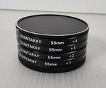 Quantaray 55MM Filter Lens Set +1, +2, +3,+4. Fixed Price $15.31.