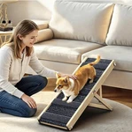 Pawaboo Foldable Dog Ramp For Couch Sofa Small Adjustable. Fixed Price $39.99.