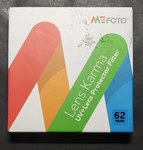 Mefoto Karma Lens 62MM Uv + Protector Green. Fixed Price $10.00.