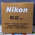 Nikon 62MM Soft Focus Filter 1 Diffusion Lens Box & Glass Case Only Japan. Fixed Price $9.99.