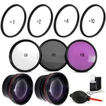 58MM Essential Filter Kit Macro Uv Cpl Fld For Canon Eos Rebel T7I T6I. Fixed Price $40.99.