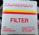 Quantaray 52MM C.s Filter Fully Coated Optical Glass Metal Ring. Fixed Price $6.97.