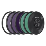 Freewell M2 Magnetic Quick Swap 5-PACK 77MM ND8, ND64, ND1000, Cpl & Uv Filters. Fixed Price $222.14.