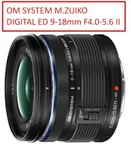 Om System M.zuiko Digital Ed 9-18MM F4-5.6 Ii Lens Micro Four Thirds Black. Fixed Price $698.98.
