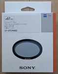 Sony Circular Polarizing Filter VF-67CPAM2 67MM / New Carl Zeiss. Fixed Price $120.00.