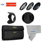 Uv Cpl ND8 Filter Kit +lens Hood Cap For Canon Eos Rebel 40D T3I T5. Fixed Price $31.81.