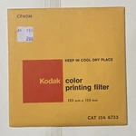 Kodak CP40M Color Printing Gelatin Filter - 5" Square New Cat 154 4733. Fixed Price $18.00.