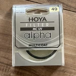 Hoya 49MM Alpha Multi-coated Uv Optical Glass Filter. Fixed Price $9.99.