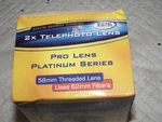 Digital Concepts 2X Telephoto 58MM Lens Attachment, Model 1458T-R, New In Box. Fixed Price $15.00.