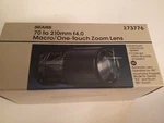 Sears 70 210MM F4.0 Macro/ One-touch Zoom Lens. #373776 New In Box Nos. Fixed Price $28.99.