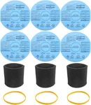 6 90107 Dry Paper Disc Filters Retaining Bands 3PACK 90585 Shop Vac. Fixed Price $40.53.
