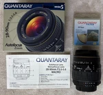Quantaray Af 28-90MM 1:3.5-5.6 Zoom Lens For Nikon & Uv Haze Filter. Fixed Price $34.95.