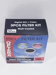 Opteka High Definition HD2 52MM Multi-coated 3 Piece Filter Kit Uv Pl Fld. Fixed Price $14.36.